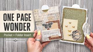 One Page Makes This Pocket + Folder Insert!