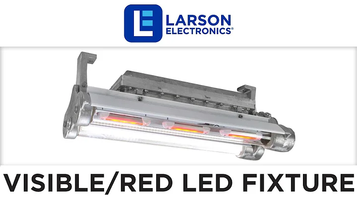 Explosion Proof Paint Spray Booth LED Lighting - Visible/Red Combination - 2ft 2-Lamp - C1D1