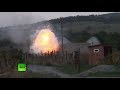 Видео с места проведения спецоперации по ликвидации боевиков в Ингушетии