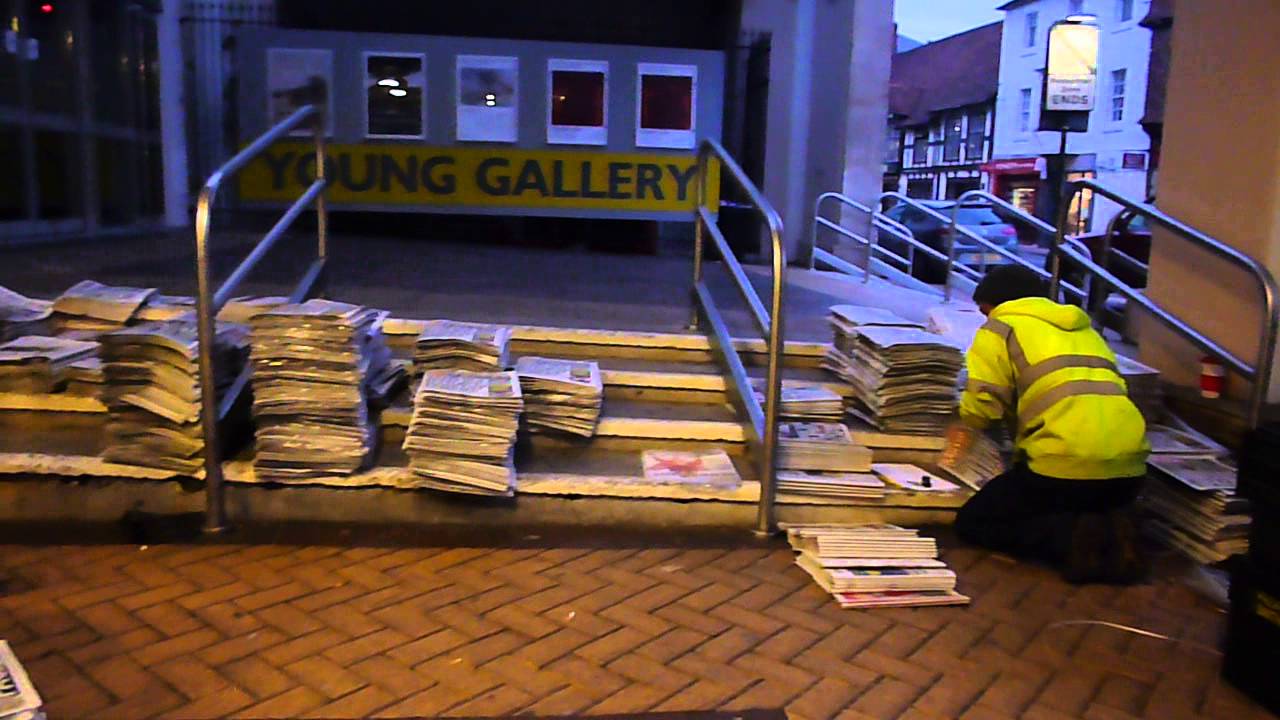 Newspaper Wholesalers, Salisbury, UK.4:50AM, May 2014.