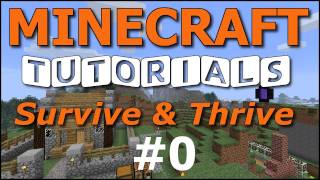 Minecraft Tutorials - E00 World Map Seed (Follow along!)