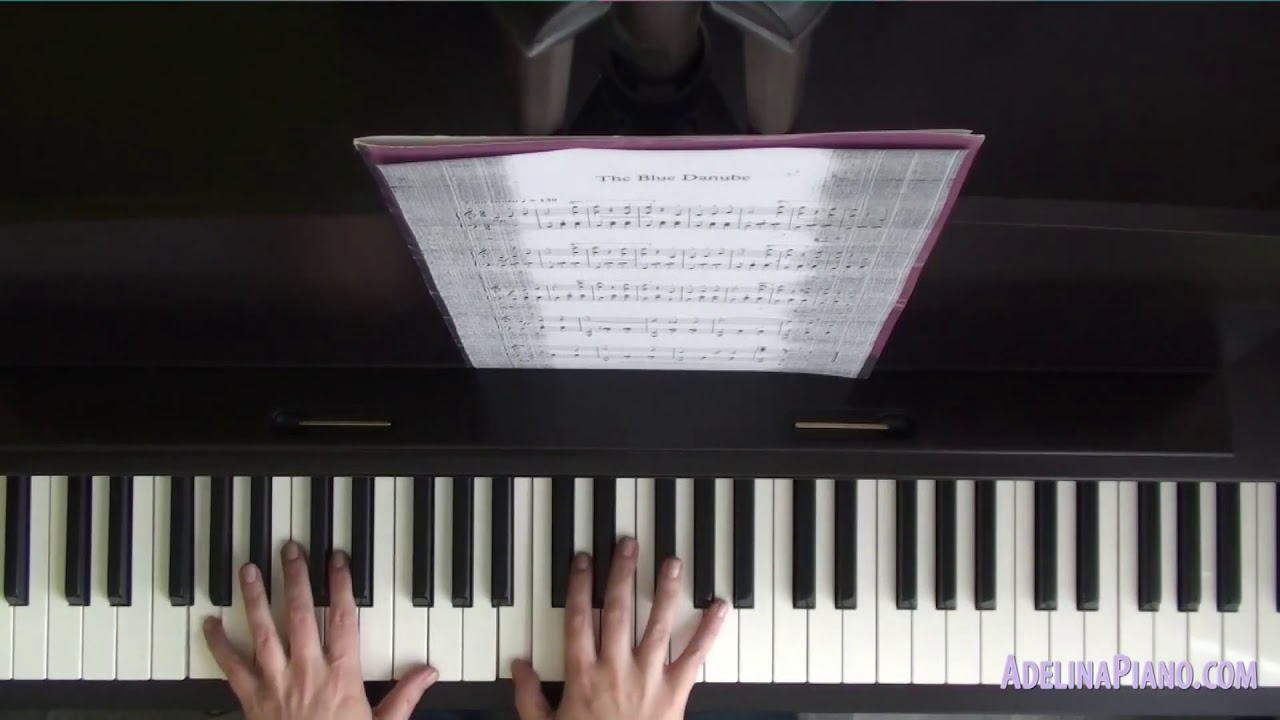 Johann Strauss - The Blue Danube | Adelina Piano transcription for beginners