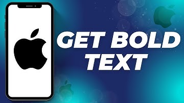 How To Enable Bold Text On iPhone | IPHONE 2024