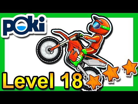 Moto X3M Bike Race Game Level 18 [3 Stars] Poki.com