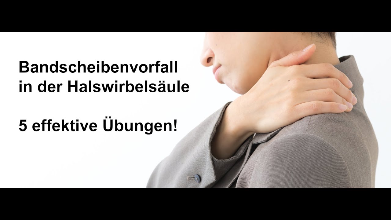 New Bandscheibenvorfall in der Halswirbelsäule... Wir zeigen Ihnen 5 effektive Übungen!!!