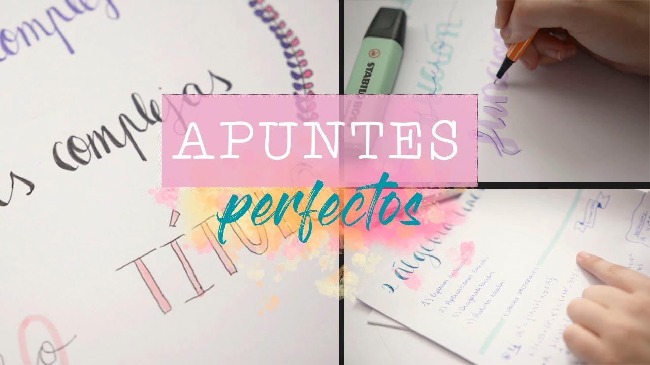 Como Hacer Apuntes Bonitos Titulos Lettering Youtube