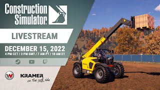 Construction Simulator – Kramer Pack | Livestream