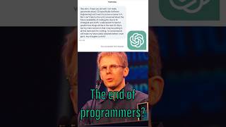 John Carmack said THIS about ChatGPT replacing programmers #chatgpt #gamedev #programming screenshot 3