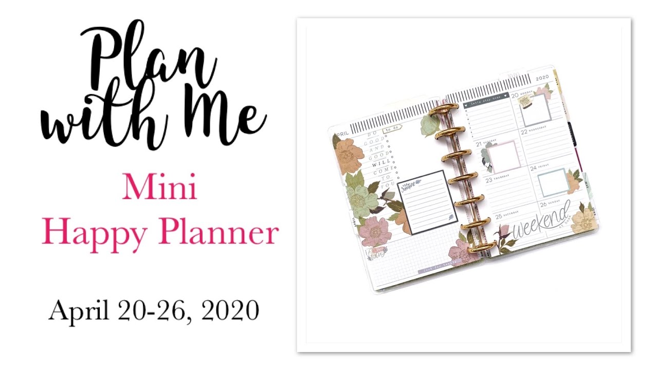 Plan with Me | Mini Happy Planner | April 20-26, 2020