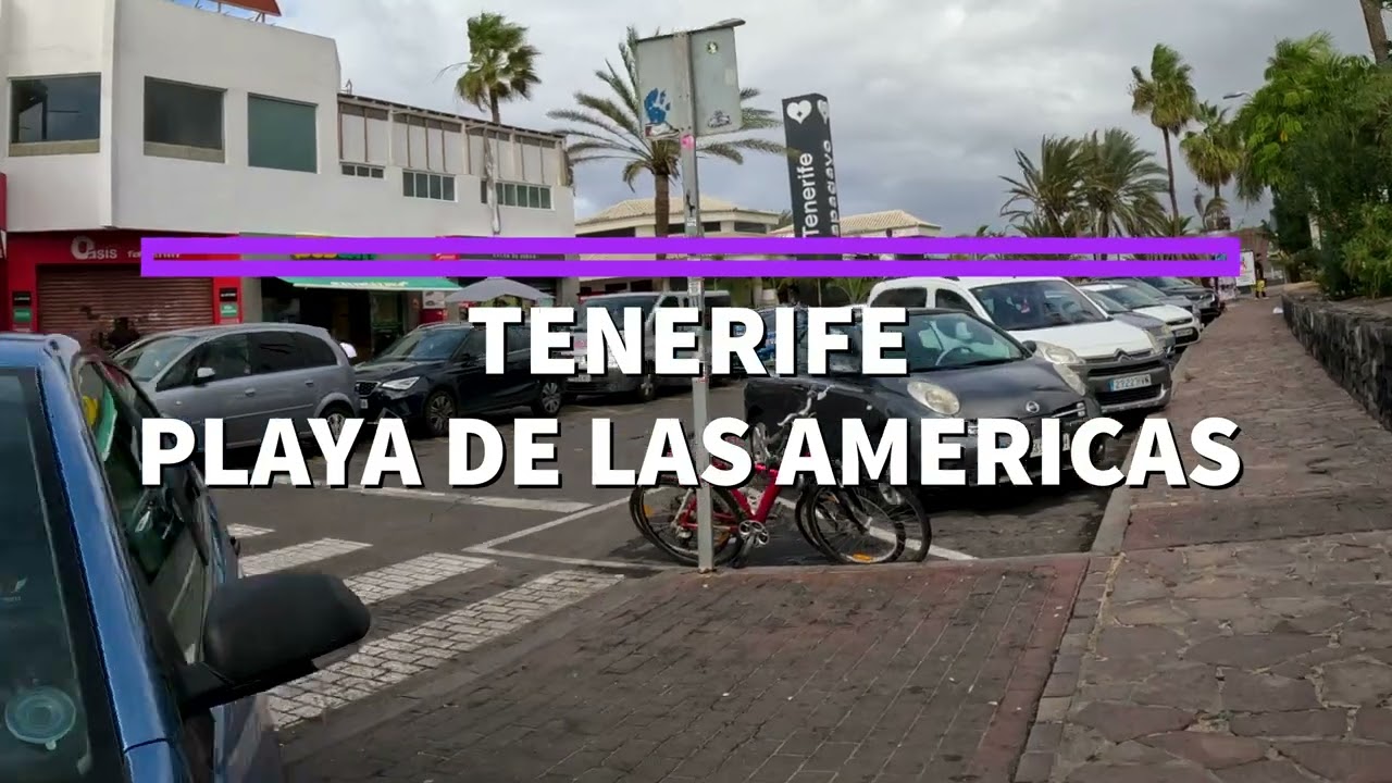Winter in Tenerife, Spain - Walking Around Playa de Troya and Veronicas with Ambient Sound