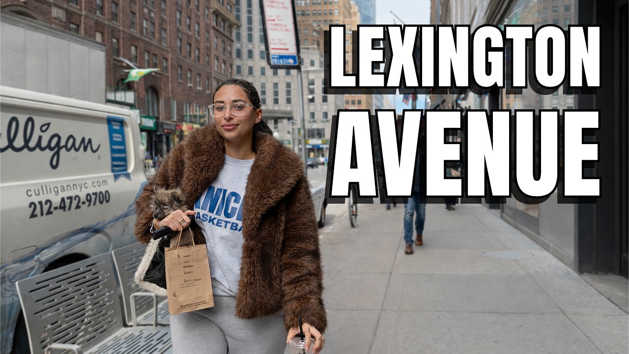 NEW YORK CITY Walking Tour [4K] - LEXINGTON AVENUE - It's Still Winter (#Cold)  In New York
