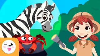 Gli animali per bambini - Vocabolario sugli animali selvatici, della fattoria e acquatici