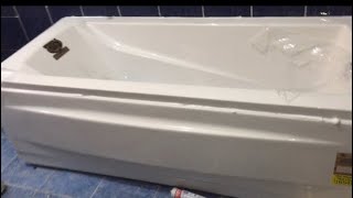 تركيب بانيو شاسيه فوق السيراميك وتعديل الصرف له Installing a bathtub chassis