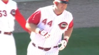 Dunn homers twice on Opening Day