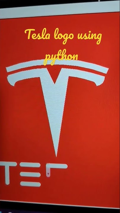 tesla logo using python - YouTube