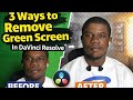 How to remove green screen on DaVinci resolve