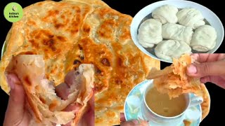 Crispy Paratha Recipe | کرنچی پراٹھا کوئٹا سٹائل | Soft & Khasta Lachha Paratha |By Fatima's Kitchen screenshot 1