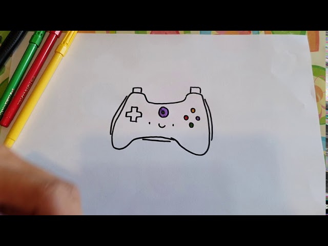 Como desenhar um CONTROLE de Vídeo Game 