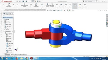 TUTORIAL#17 "KNUCKLE JOINT" ASSEMBLY IN SOLIDWORKS