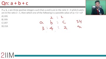 CAT 2017 Question | Slot - 2 |  a + b + c