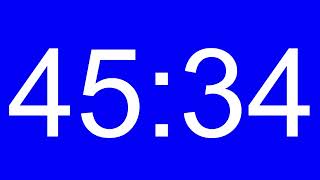 51 Minute Countdown Timer Blue Screen MM SS