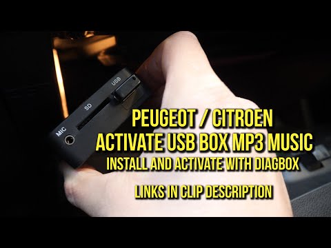 Activate USB Box mp3 option on RD4 Radio Peugeot Citroen with Diagbox