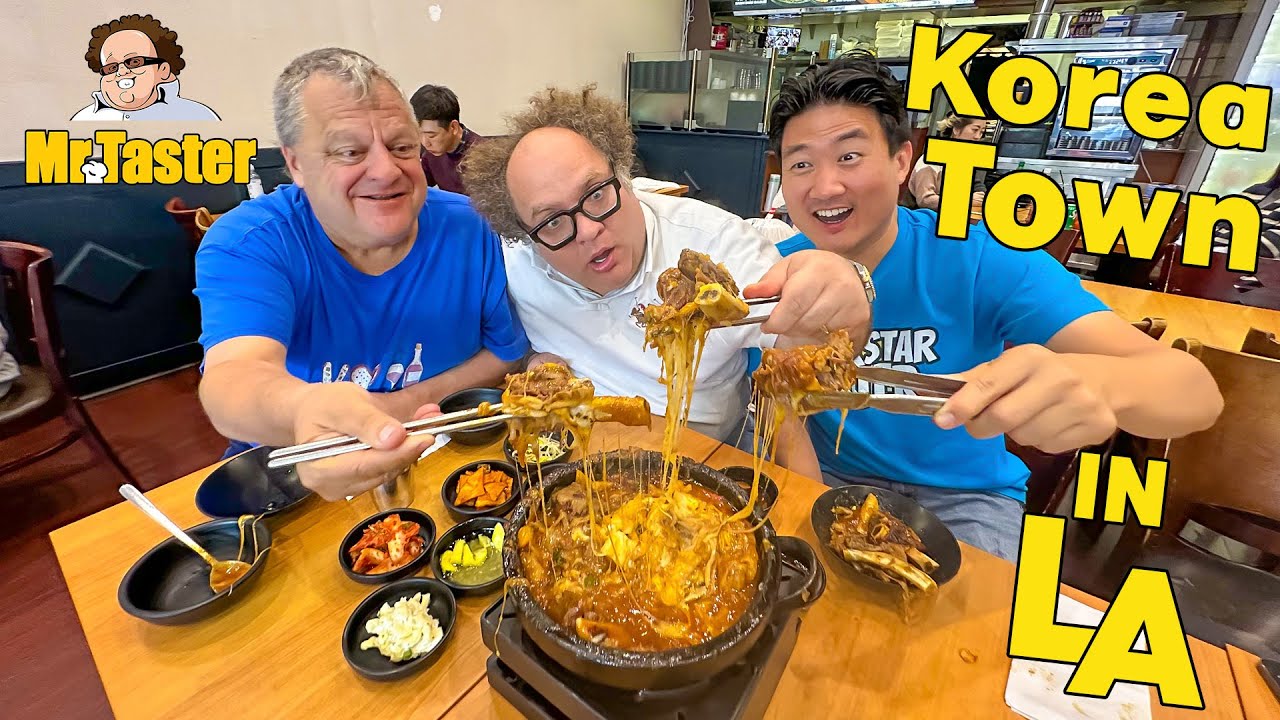 Korean Food Tour in Korea Town in Los Angeles YouTube