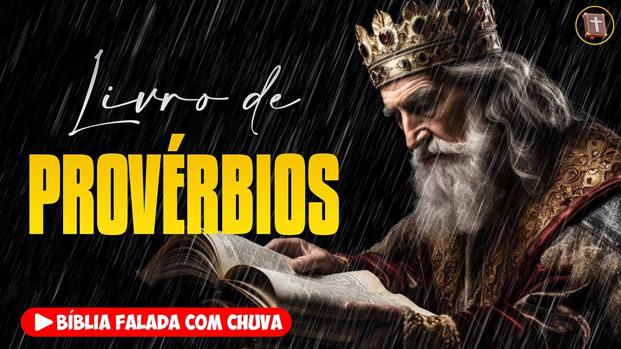 ✝️ PROVÉRBIOS - Antigo Testamento [Bíblia a Mensagem] 🌧️ Bíblia Falada com Chuva 👉 20