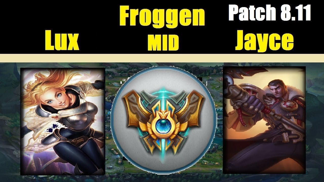 Froggen | LUX vs JAYCE | ANIVIA Mid | Challenger Gameplay | Patch 8.11