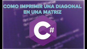 COMO IMPRIMIR LA DIAGONAL DE UNA MATRIZ EN C#