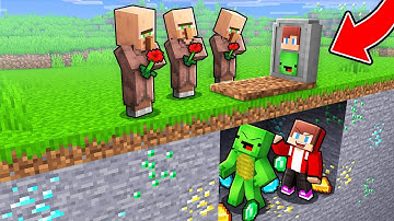 JJ and Mikey Hide the Richness from Villagers in Minecraft (Maizen)