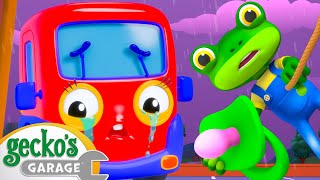 oh no who will save baby truck gecko s garage trucks children