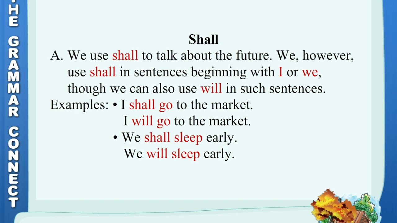 Simple Future Tense Will And Shall Worksheet