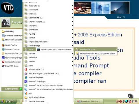 1cp01 04 Testing Visual C++ 2005 Express Edition