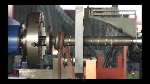 Spring Coiler - Coiling spring on LSC-2500 | Lathe type coiler