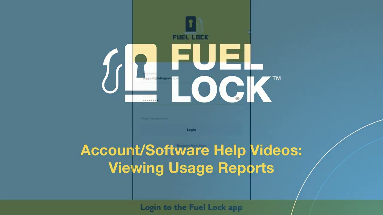Fuel Lock™ Help Video: Account/Software - Viewing Usage Reports