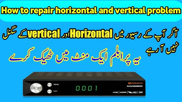 How to repair horizontal and vertical problem racievar