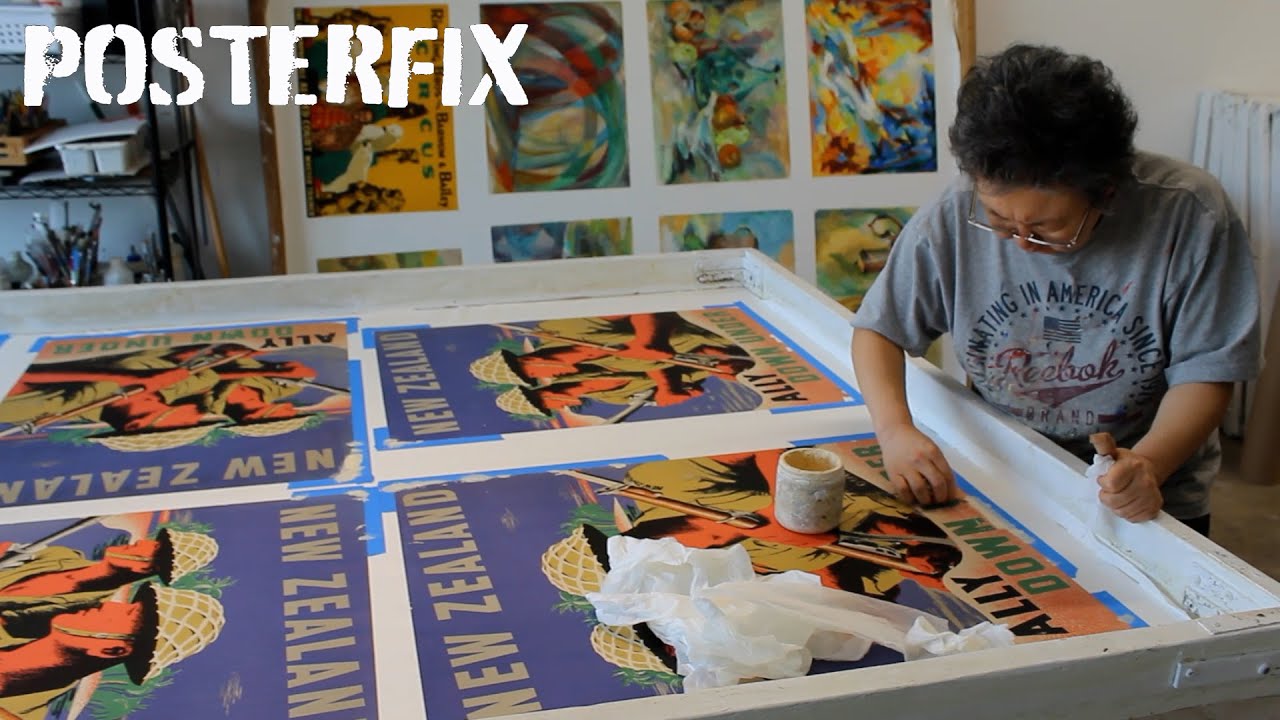 LINEN BACKING 8 New Zealand World War 2 Posters by André Dugo