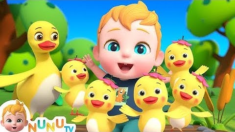 Five Little Ducks | Fun Animated Song to Learn Numbers 1 to 5