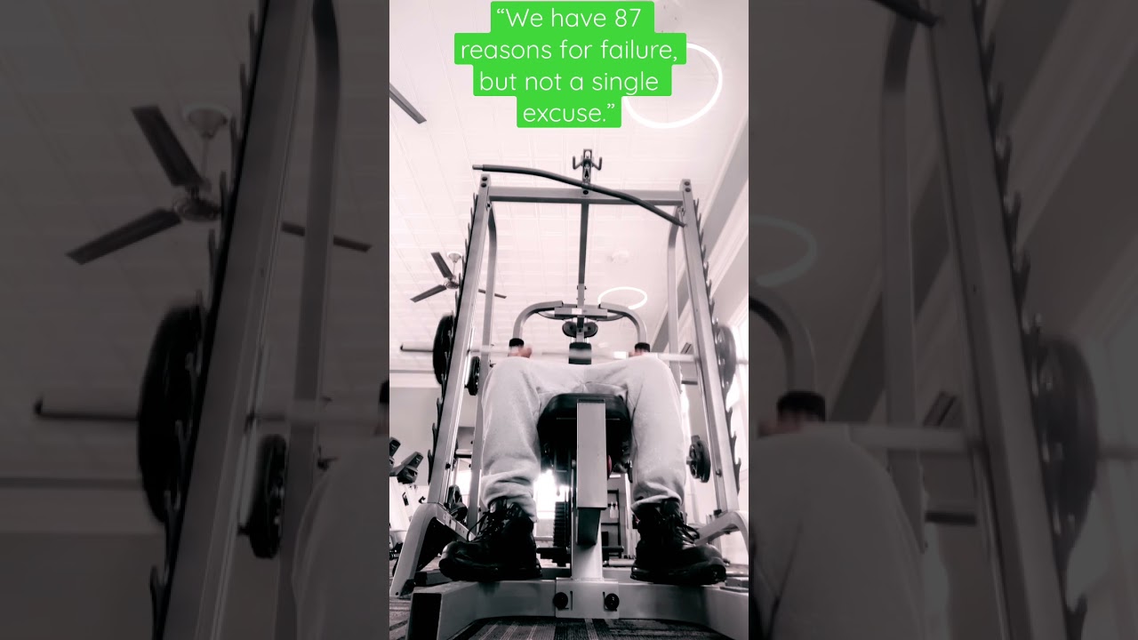 “We have 87 reasons for failure, but not a single excuse.” 