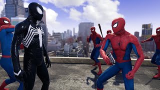 Symbiote Spider-Man vs Fake Spider-Men - Marvel