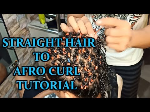 DROIT DE CHEVEUX AFRO CURL TUTORIAL