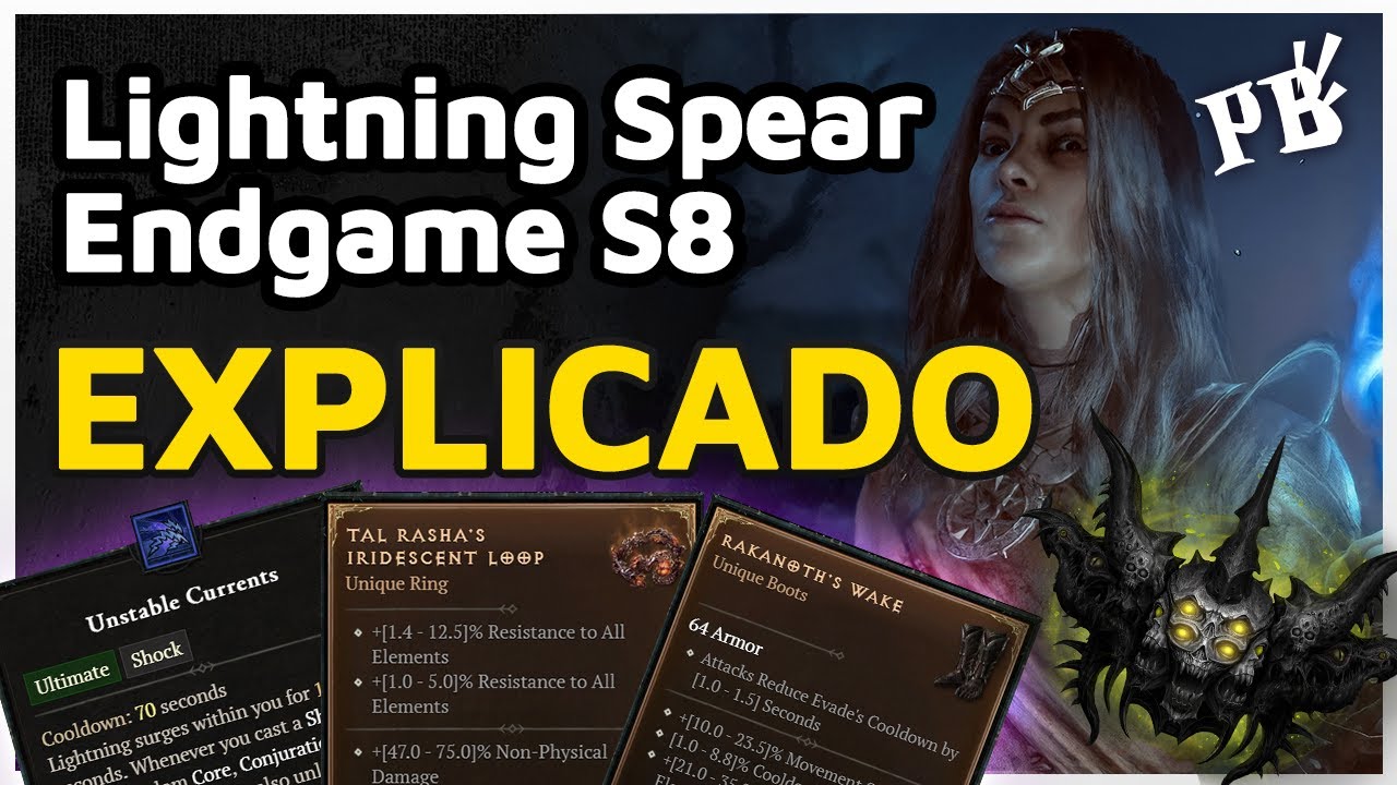 Diablo 4 - Lightning Spear Sorcerer - Season 8 - Como que funciona de ...