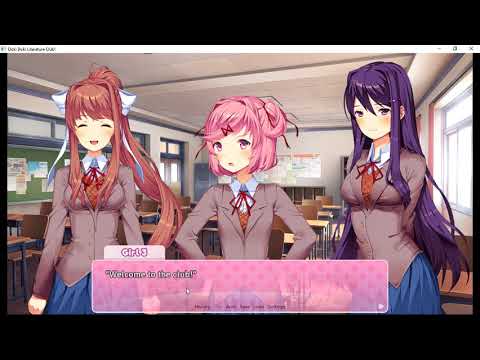 Doki Doki Literature Club Gameplay 1 Youtube Doki Doki Literature Club Gameplay 1 Youtube