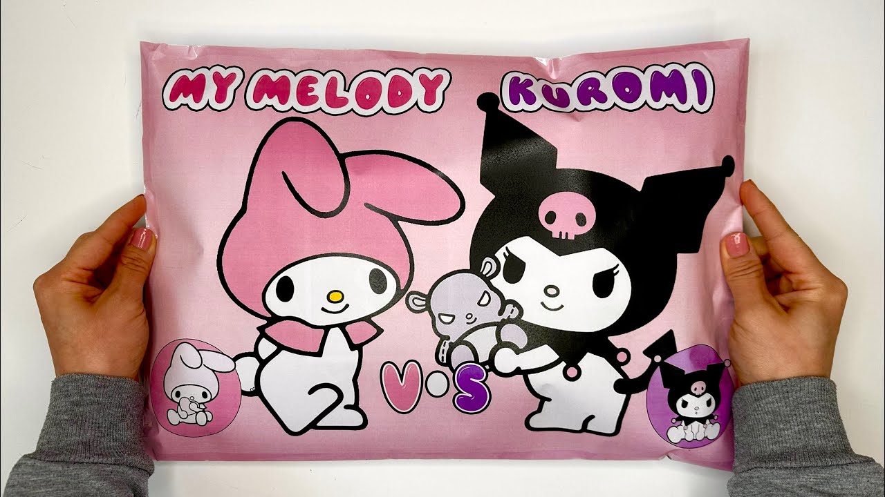 KUROMI and MY MELODY Blind Bags | ASMR | Sanrio blind bag paper | Paper Sanrio