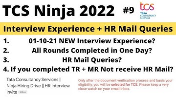 TCS Ninja 01 Oct Interview Experience + All Rounds Happen in One Or Another Day | PART-9 TCS Series