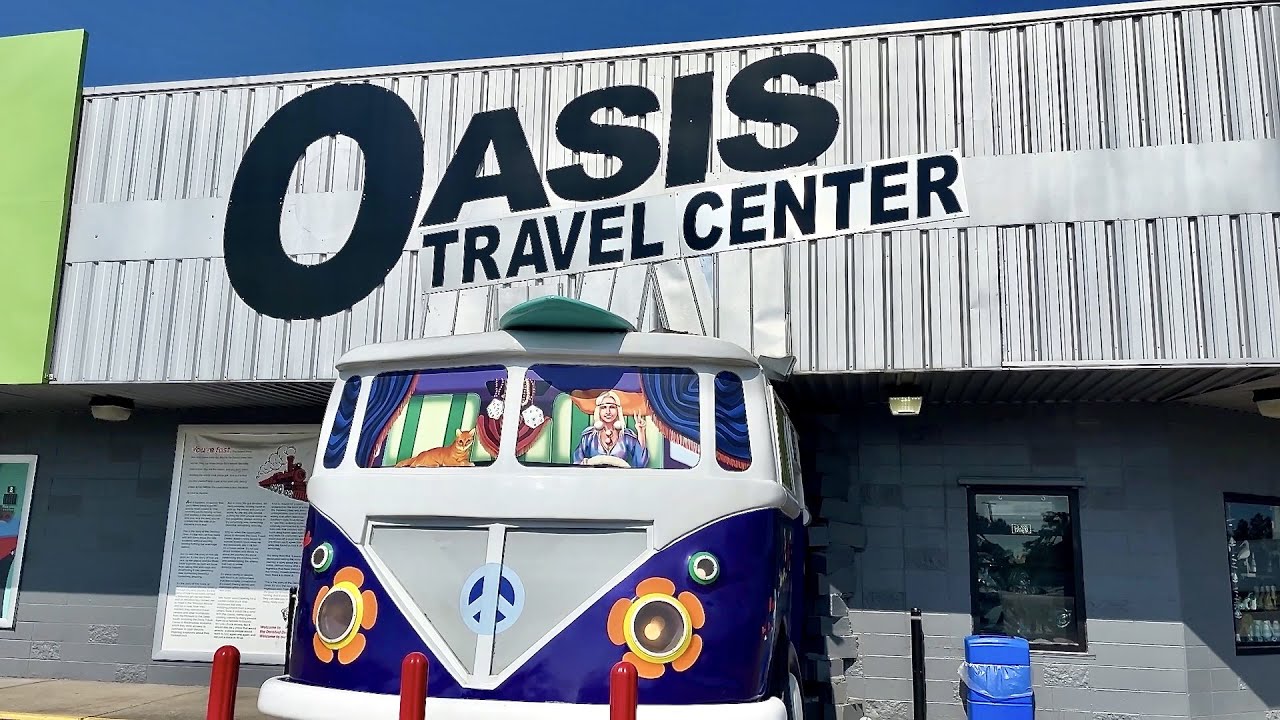 Milo this is a pretty cool truck stop, The Oasis Travel Plaza. - YouTube