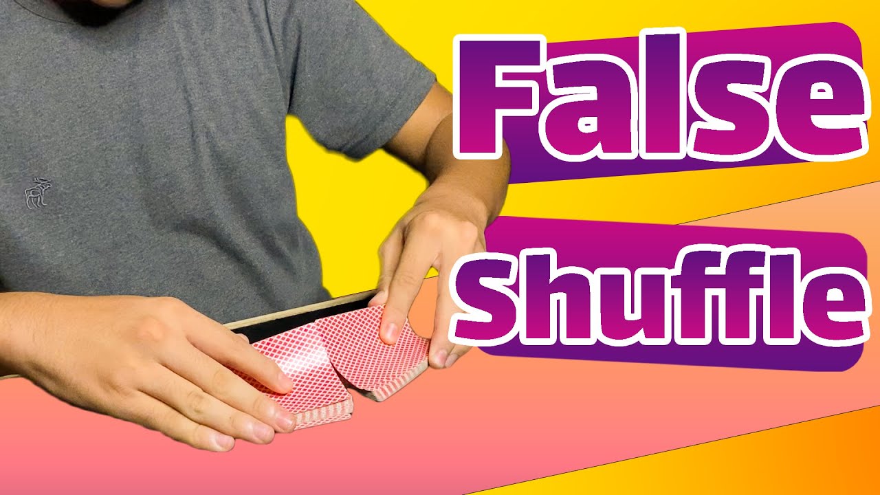 False Shuffle | آموزش شعبده بازی . بور بی تاثیر - YouTube