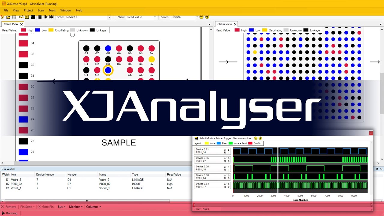 XJAnalyser - PCBを視覚化してリアルタイムデバッグ (newer version available, click top right corner)