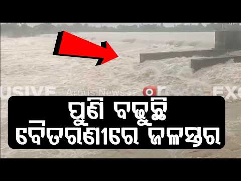 Baitarani River Embankment Breaches at Dasarathpur; 4th Flood Hits Jajpur Hard | Argus News
